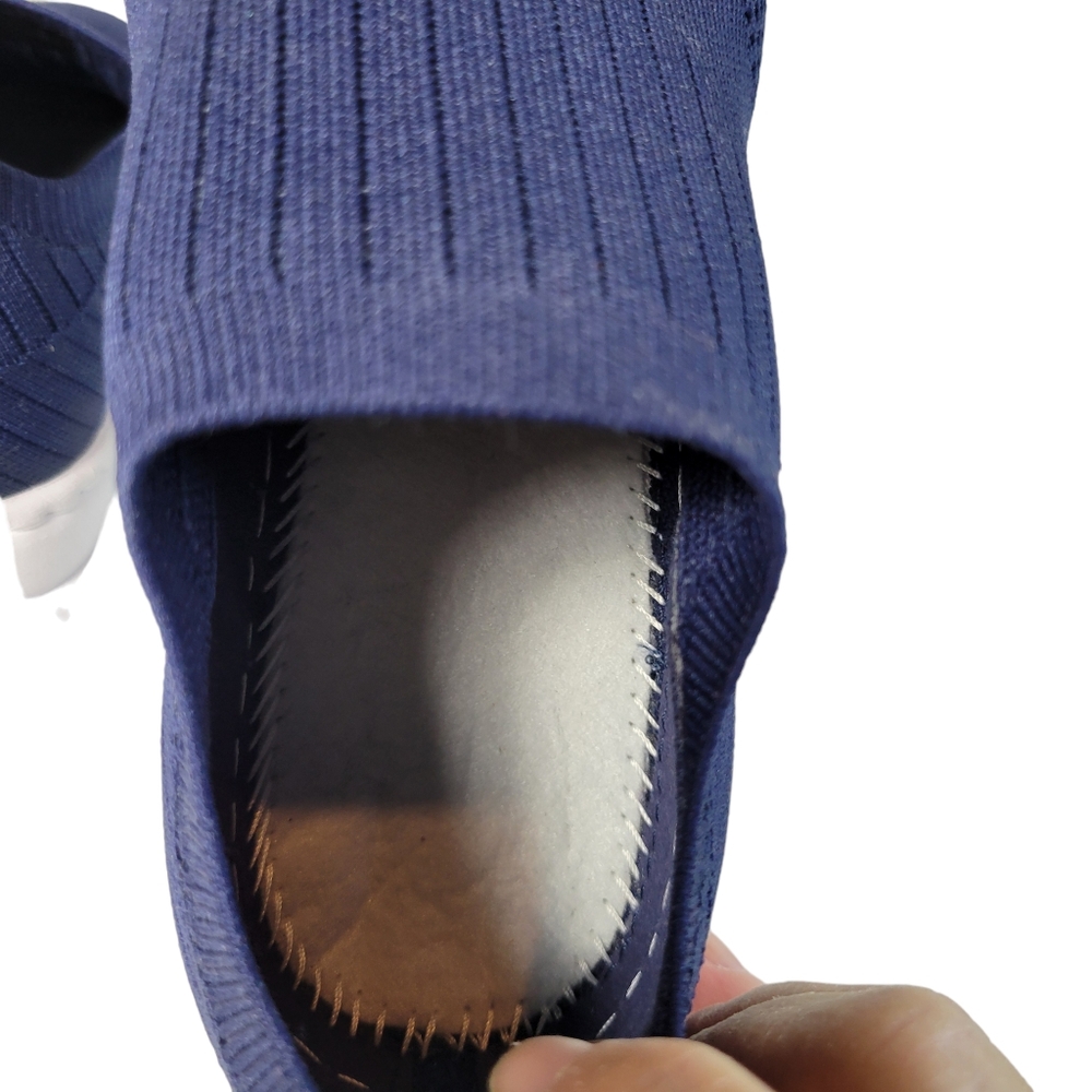 Marc Fisher blue and white slip on sneakers Size 7.5 - Picture 6 of 8